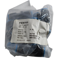 Pack of 6 NEW Festo QSY-12-10 153156 Push-In Y-Connector 12mm to 10mm