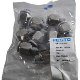 Pack of 10 NEW Festo QB-1/4-1/2-U Push-In Fitting 567771 1/4 NPT to 1/2 Tube