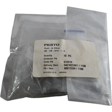 Pack of 10 NEW Festo QB-1/8-3/16-I-U 572315 Push-In Fitting 1/8 NPT 3/16 Tube