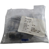 Pack of 10 NEW Festo QB-3/8-1/2-I-U 572325 Push-In Fitting 3/8 NPT 1/2 Tube