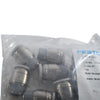 Pack of 10 NEW Festo QB-3/8-1/2-I-U 572325 Push-In Fitting 3/8 NPT 1/2 Tube
