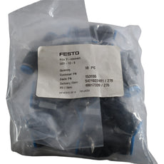 Pack of 10 NEW Festo QSY-10-8 153155 Push-In Y-Connector 10mm to 8mm