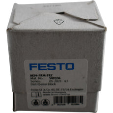 NEW Festo MS4-FRM-FRZ 549336 Pneumatic Distributor Block G1/4 40mm 14 Bar