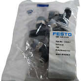 Pack of 5 NEW Festo QBT-3/8-1/4-U 533317 Male Branch Tee 3/8 NPT to 1/4 Fittings