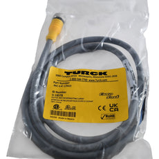 NEW Turck RKC 4.4T-1/S622 M12 Eurofast Female Straight to Bare End 1m Cable