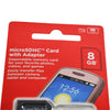 NEW SanDisk 8GB MicroSDHC Memory Card SDSDQM-008G-B35A Class 4 with SD Adapter