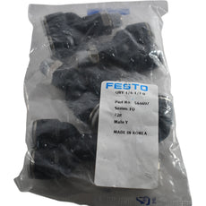 Pack of 5 NEW Festo QBY-1/4-1/2-U 564697 Push-in Y-Fitting 1/2 Tube 1/4 NPT