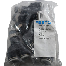 Pack of 5 NEW Festo QBY-3/8-1/2-U 564702 Push-in Y-Fitting 1/2 Tube 3/8 NPT