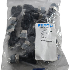 Pack of 10 NEW Festo QBY-3/8-1/4-U 564698 Male Y Push-In Pneumatic Fitting