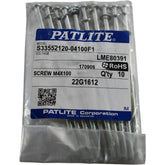 Pack of 10 NEW Patlite S33552120-04100F1 LME80391 M4X100 Signal Tower Screws