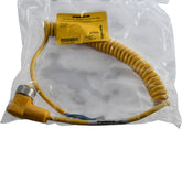 NEW Turck WKM 30-1M/S90/SP U2-27852 minifast 3-Pin Right-Angle Coiled Cable 1m