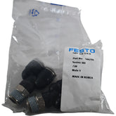 Pack of 3 NEW Festo QBY-3/8-3/8-U 564701 Male Y Push-In Pneumatic Fitting 3/8 NPT