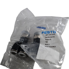 Pack of 2 NEW Festo QBY-3/8-3/8-U 564701 Male Y Push-In Pneumatic Fitting 3/8 NPT