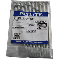 NEW Pack of 10 Patlite S33552120-04100F1 WME Series Stack Light Center Shaft Screw
