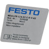 NEW Festo MS4-LFR-1/4-D7-E-R-V-AS Filter Regulator 529158 G1/4 Pressure Gauge