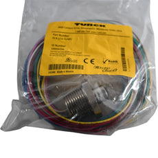 NEW Turck FK 8-2/14.75/NPT Eurofast Receptacle 100020704 Female M12 8 Pole Conductor