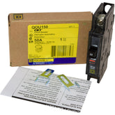 NEW Square D QOU150 Miniature Circuit Breaker 1 Pole 50A 120/240V 10kA