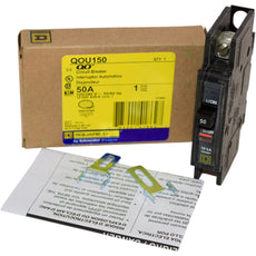 NEW Square D QOU150 Miniature Circuit Breaker 1 Pole 50A 120/240V 10kA