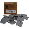 NEW Box of 24 Schneider Electric NSYTRAC22 Gray End Cover Plates Linergy TR