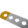 NEW ABB MA6-1009 1SFA611930R1009 6 Seat Aluminum Yellow Pilot Device Legend Plate