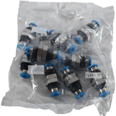 Pack of 10 NEW Festo QSS-4 153157 Push-in Bulkhead Connector Pneumatic Fitting
