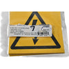 NEW Pack of 7 Brady 89153 B-302 Electrical Hazard Safety Signs 3x3 Black Yellow