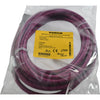 NEW Turck P-WKEV 5.1T-108-5 M12 Female Right Angle Plum 5m Cordset U-48112