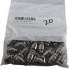 Pack of 20 NEW Festo 572316 QB-10-32-UNF-1/4-I-U Straight Pneumatic Push-In Fittings