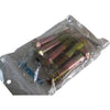 NEW Fabory 3/4-10x4 Hex Head Cap Screw Grade 8 Yellow Zinc Bolt Pack of 5