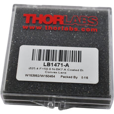 NEW Thorlabs LB1471-A Bi-Convex Lens 1in Dia 50mm FL N-BK7 A Coated