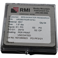 Pack of 4 NEW RMI HR2607KDR1074+ BK7 Optical Windows 1.0'' Dia