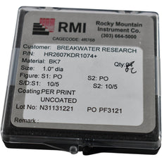 Pack of 2 NEW RMI HR2607KDR1074+ BK7 Optical Windows 1.0'' Dia