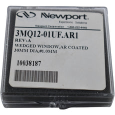 NEW Newport 3MQ12-01UF.AR1 Fused Silica AR Coated Wedged Window 30mm Dia 1mm Thk