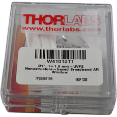 NEW Thorlabs W41010T1 UVFS Nanostructure Broadband AR Window 1in Dia 1mm