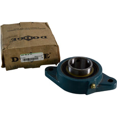 Dodge 124270 F2B-SC-200 2-Bolt Flange Ball Bearing Unit 2'' Bore Cast Iron
