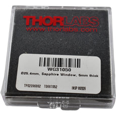 NEW Thorlabs WG31050 25.4mm 1 inch Uncoated Sapphire Broadband Precision Window