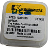 NEW Pack of 2 Kennametal KCGX110301R15 KD1425 Top Notch Profiling Inserts 3643850
