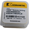 NEW Kennametal KSEM0688HPL KSEM1746HPLM KC7320 KSEM Modular Drilling Insert 3381133