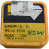 NEW Kennametal TPG-321 KD100 Polycrystalline Diamond (PCD) Turning Insert KE3324