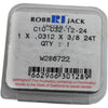 NEW RobbJack C10-0312-12-24 Solid Carbide Slitting Saw 1 Dia 0.0312 Thick 24T