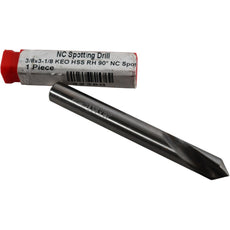 NEW KEO 32380 3/8'' x 3-1/8'' 90 Degree HSS Right Hand NC Spotting Drill Bit