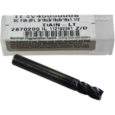 NEW Widia Hanita 2870200 VariMill I 4V05 3/16'' 4 Flute Carbide End Mill TiAlN-LT