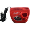 NEW Milwaukee M12 48-59-2401 Lithium Ion Battery Charger 12V Corded Power Tool