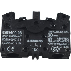 NEW Siemens 3SB3400-0B Front Mount Push Button Contact Block 1NO 10A 400V