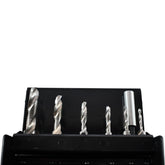 Volkel 67200 HSS-G M3-M10 Combined Threading Drill Bit Tap Set with Holder