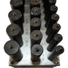 33 Piece Jumbo Transfer Punch Set 1/2 to 1 Inch Machinist Tool Metal Index Stand