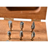 Rotary Burr Set 9-Piece 1/8'' Shank Double Cut Wood Case Assorted