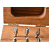 Rotary Burr Set 9-Piece 1/8'' Shank Double Cut Wood Case Assorted
