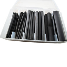 3M FP-301 Thin Wall Heat Shrink Tubing Kit Black Flexible Polyolefin Assortment