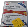 NEW 3M FP-301 Thin Wall Heat Shrink Tubing Kit Multi Color Assortment 21 Tubes